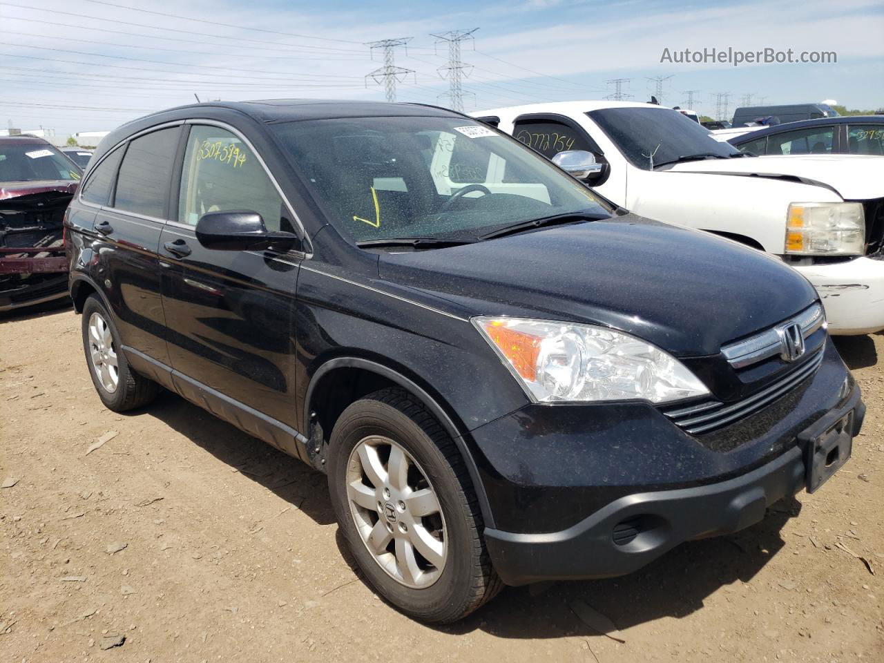 2009 Honda Cr-v Exl Black vin: 5J6RE487X9L031778