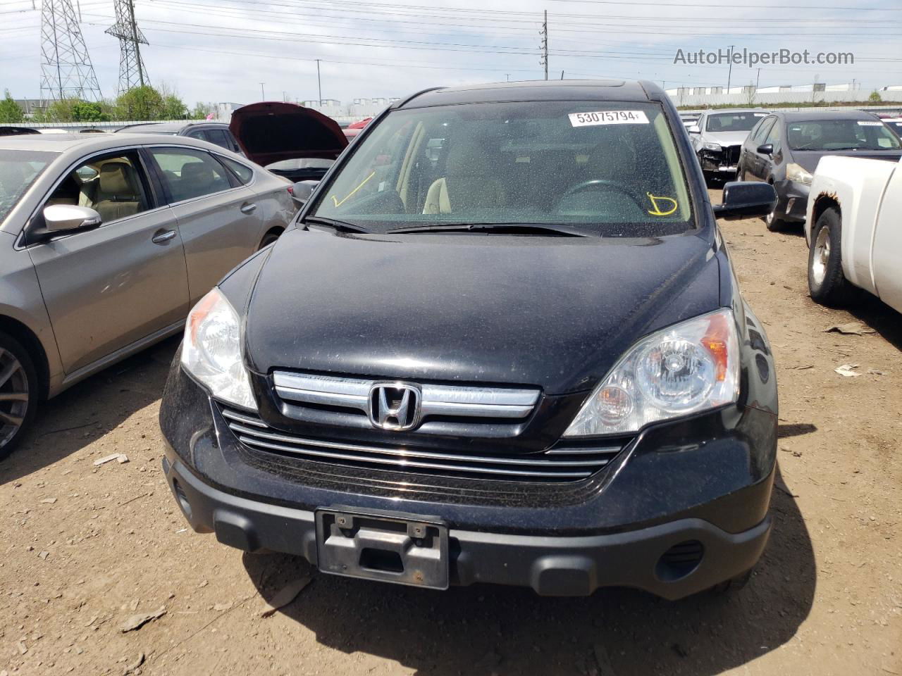 2009 Honda Cr-v Exl Black vin: 5J6RE487X9L031778