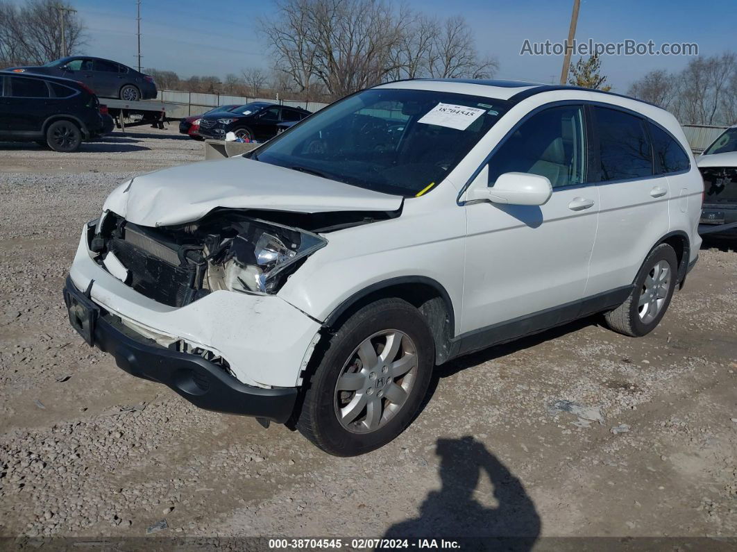 2009 Honda Cr-v Ex-l White vin: 5J6RE487X9L068913