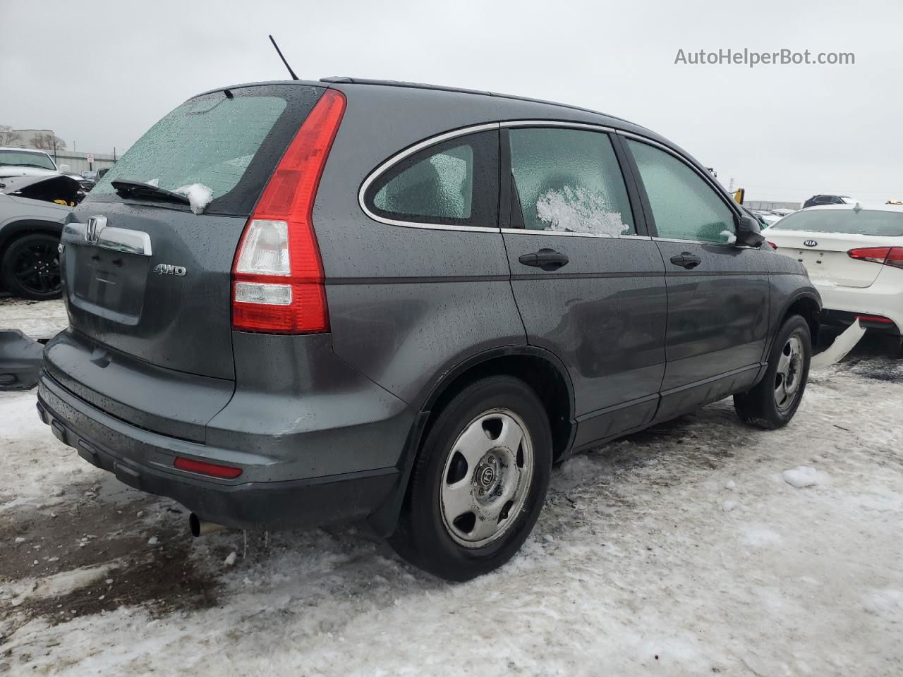 2010 Honda Cr-v Lx Серый vin: 5J6RE4H30AL016224