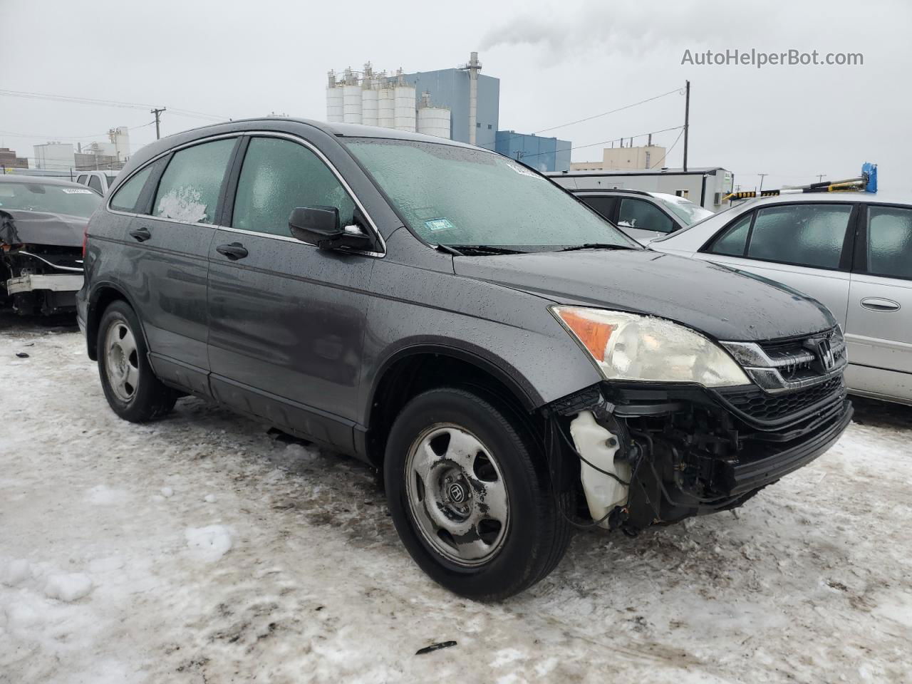 2010 Honda Cr-v Lx Gray vin: 5J6RE4H30AL016224