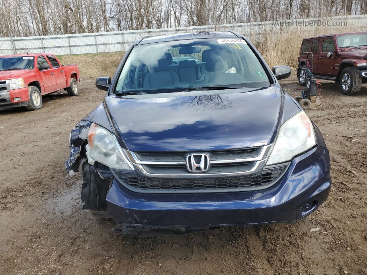 2010 Honda Cr-v Lx Blue vin: 5J6RE4H30AL060871