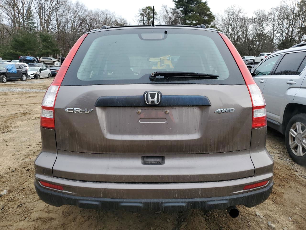 2010 Honda Cr-v Lx Gray vin: 5J6RE4H30AL093675