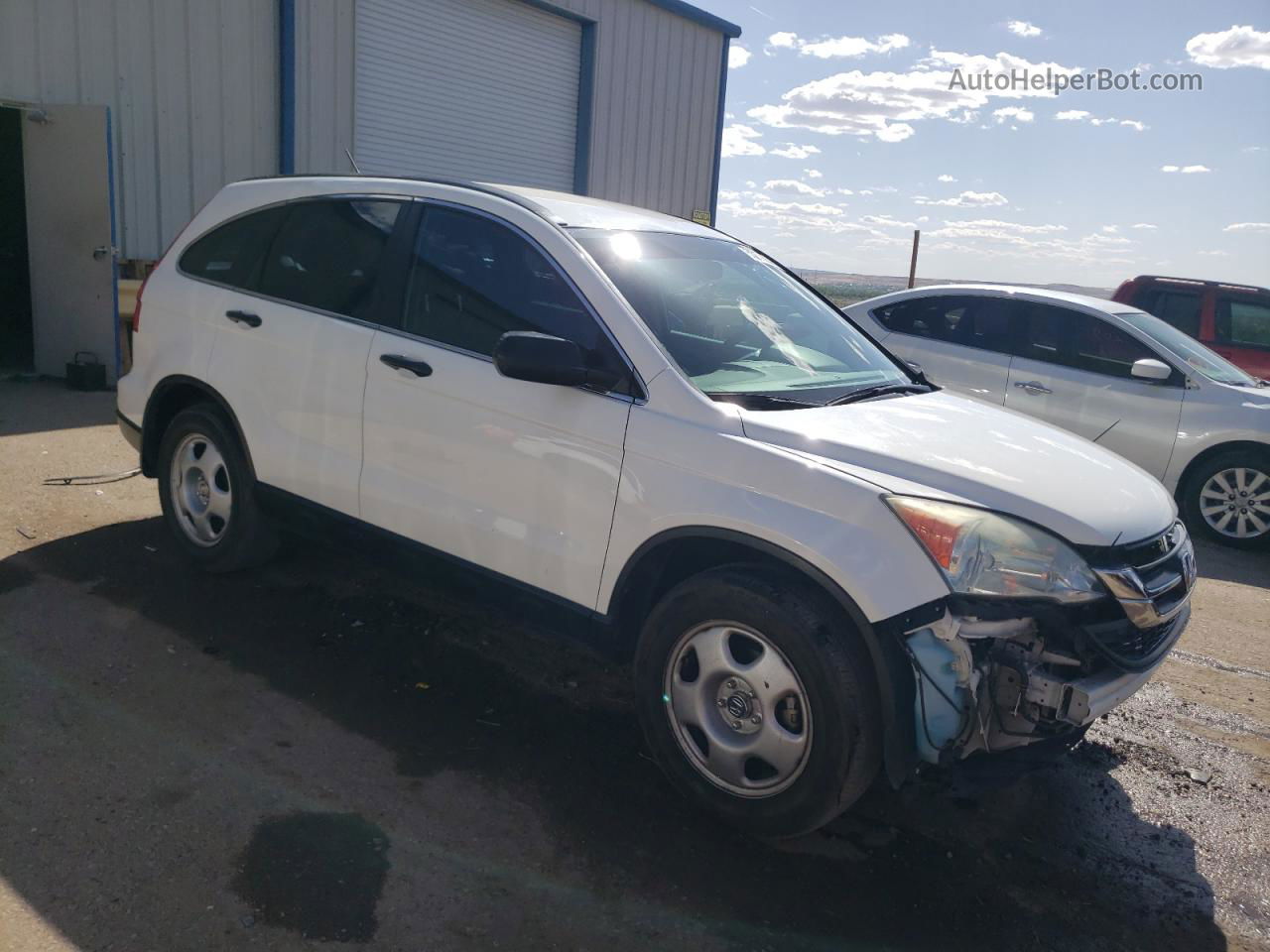 2010 Honda Cr-v Lx White vin: 5J6RE4H31AL027152