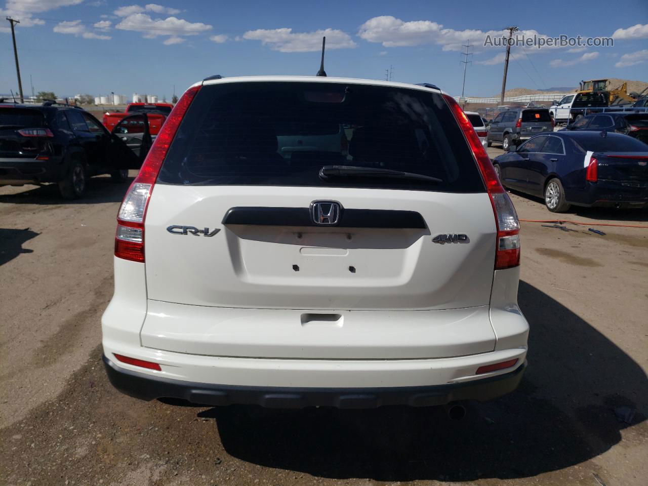 2010 Honda Cr-v Lx White vin: 5J6RE4H31AL027152