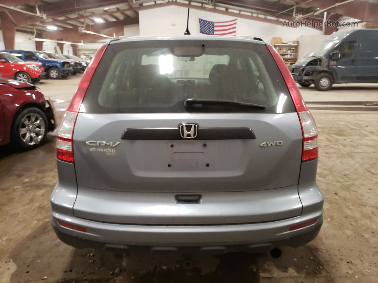 2010 Honda Cr-v Lx Blue vin: 5J6RE4H31AL072527