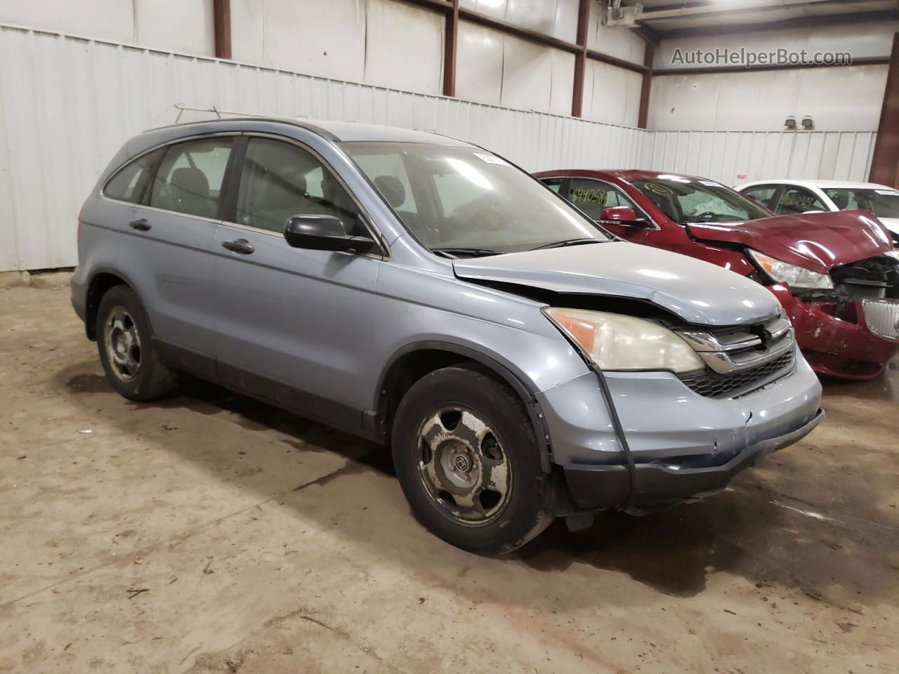 2010 Honda Cr-v Lx Blue vin: 5J6RE4H31AL072527