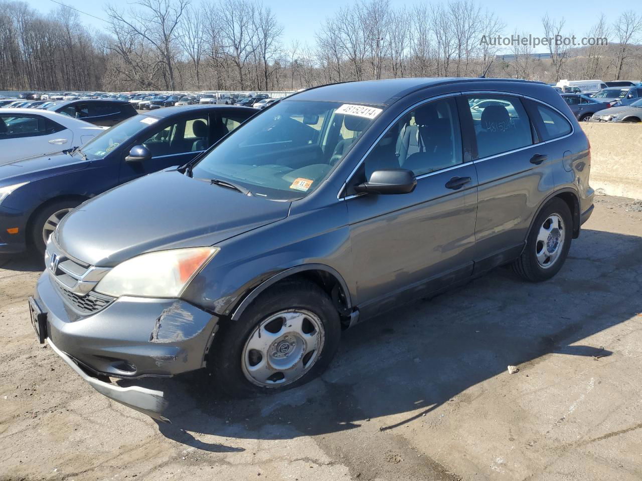 2010 Honda Cr-v Lx Gray vin: 5J6RE4H31AL083690