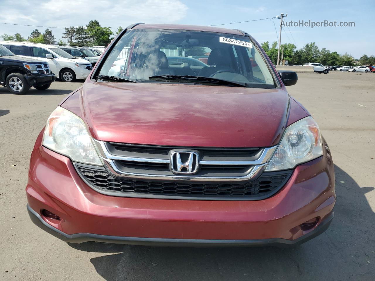 2010 Honda Cr-v Lx Red vin: 5J6RE4H31AL101914