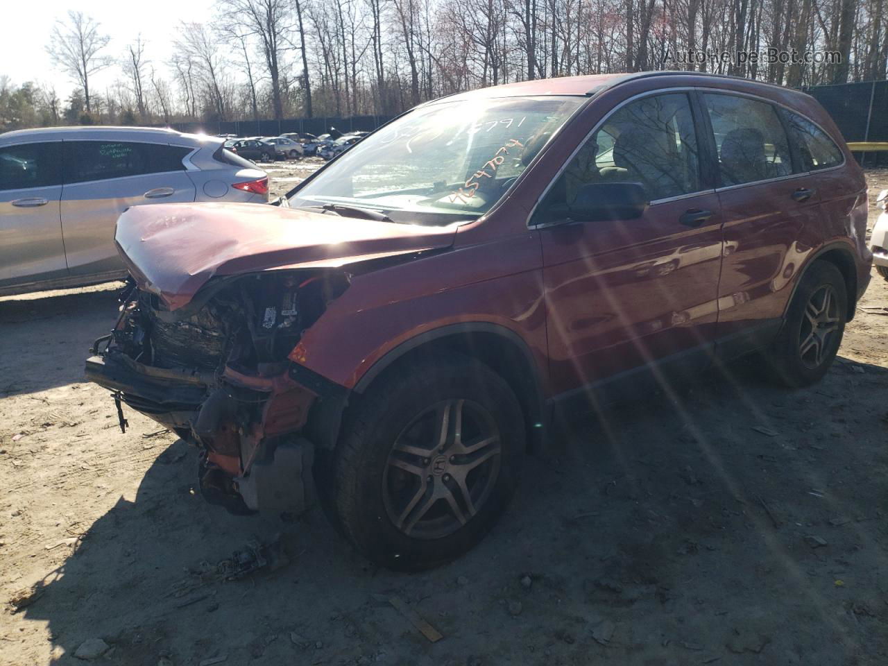 2010 Honda Cr-v Lx Red vin: 5J6RE4H32AL016791