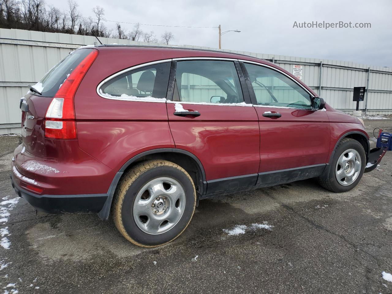 2010 Honda Cr-v Lx Maroon vin: 5J6RE4H32AL089708