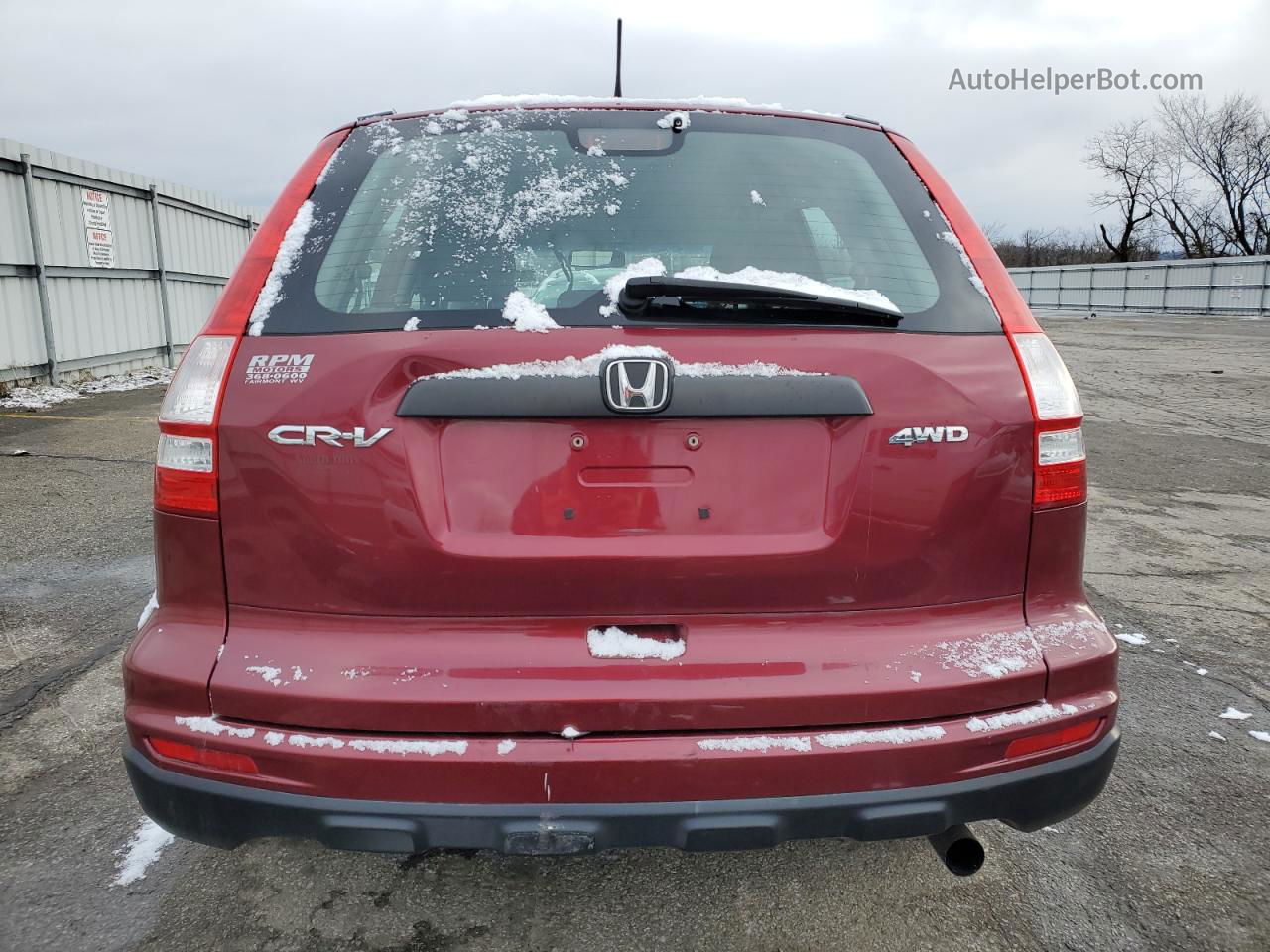 2010 Honda Cr-v Lx Maroon vin: 5J6RE4H32AL089708