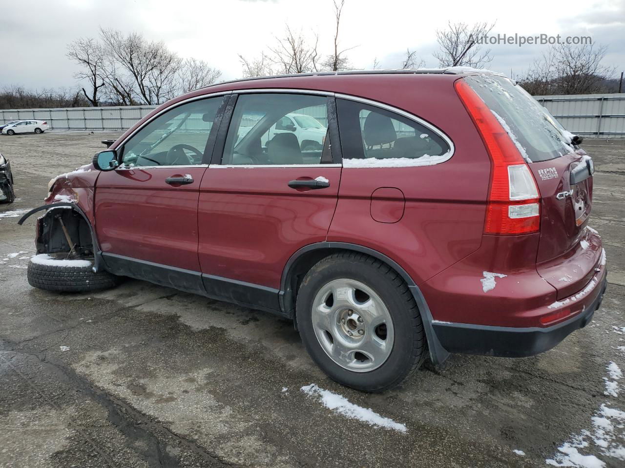 2010 Honda Cr-v Lx Maroon vin: 5J6RE4H32AL089708