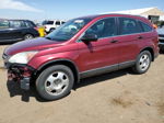 2010 Honda Cr-v Lx Бордовый vin: 5J6RE4H33AL043546