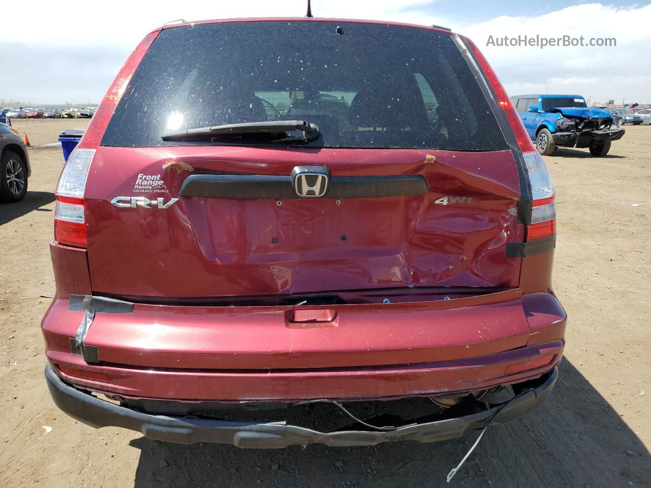 2010 Honda Cr-v Lx Бордовый vin: 5J6RE4H33AL043546