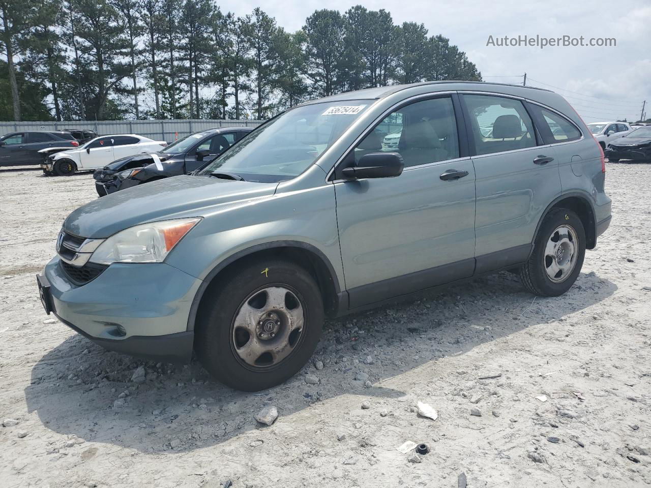 2010 Honda Cr-v Lx Turquoise vin: 5J6RE4H33AL088793