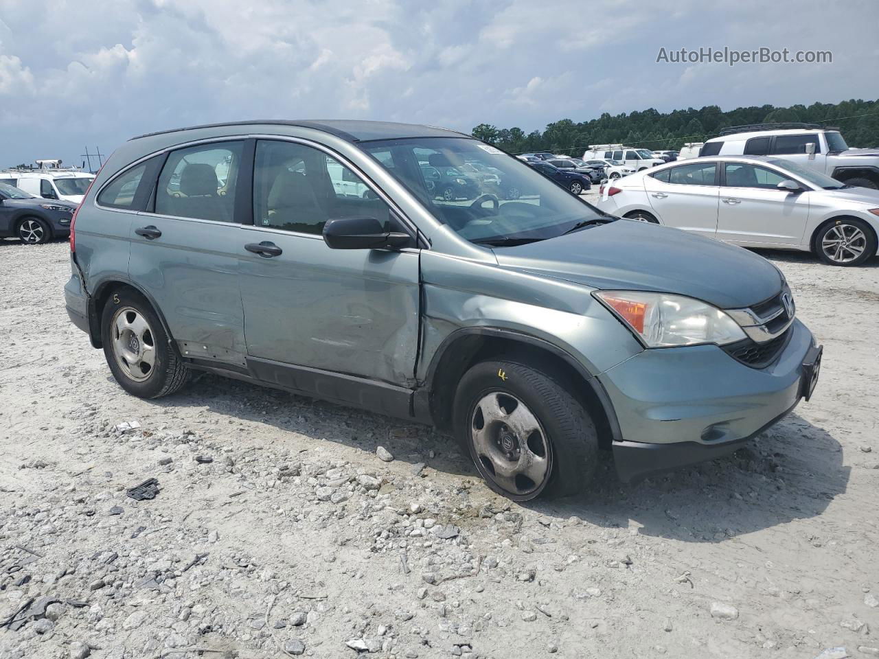 2010 Honda Cr-v Lx Turquoise vin: 5J6RE4H33AL088793