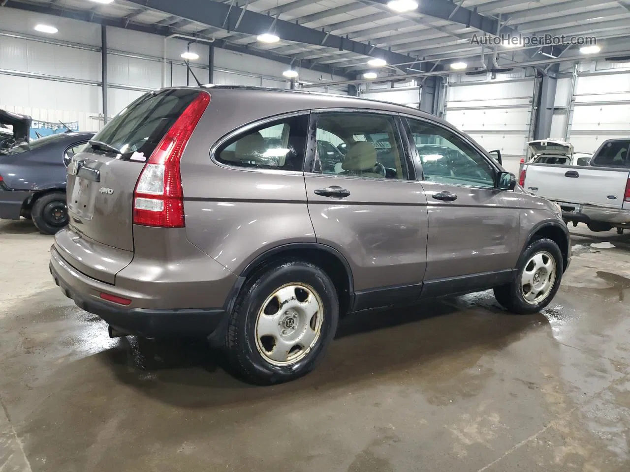 2010 Honda Cr-v Lx Brown vin: 5J6RE4H33AL088907