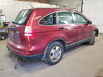 2010 Honda Cr-v Lx Maroon vin: 5J6RE4H34AL036752