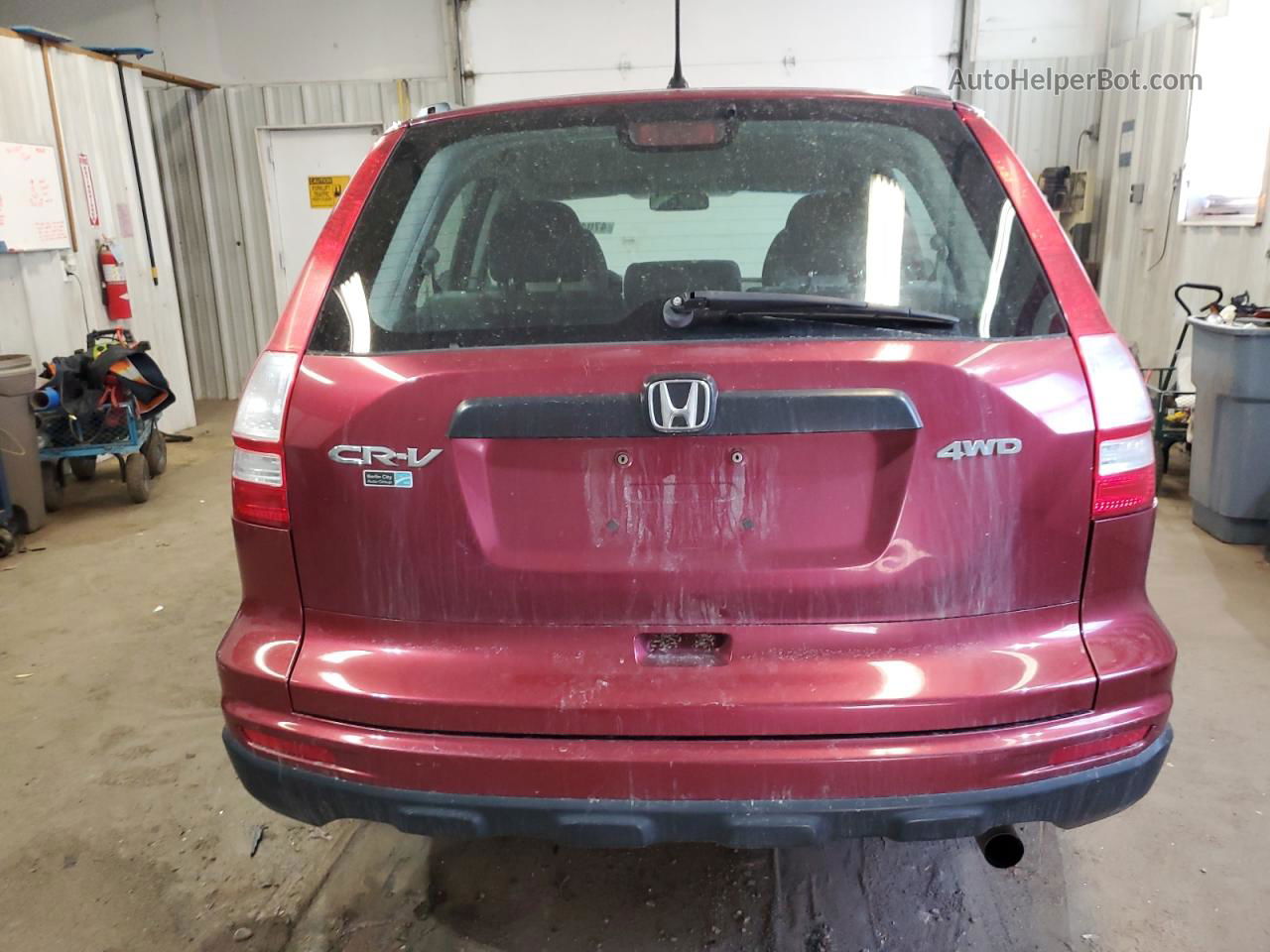 2010 Honda Cr-v Lx Maroon vin: 5J6RE4H34AL036752