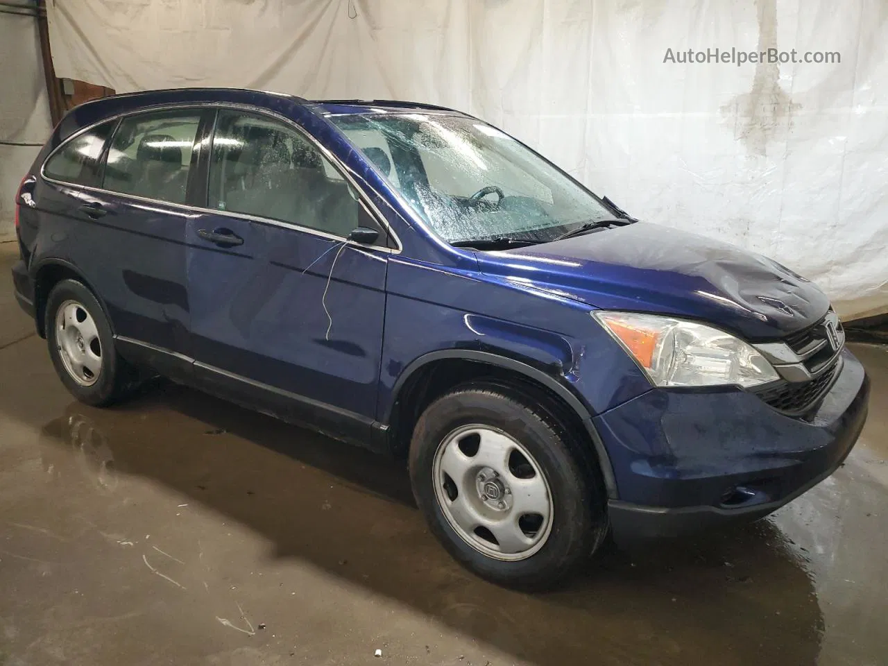 2010 Honda Cr-v Lx Blue vin: 5J6RE4H35AL063717