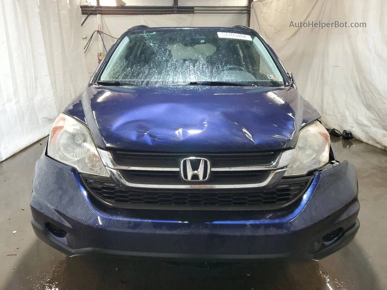 2010 Honda Cr-v Lx Blue vin: 5J6RE4H35AL063717