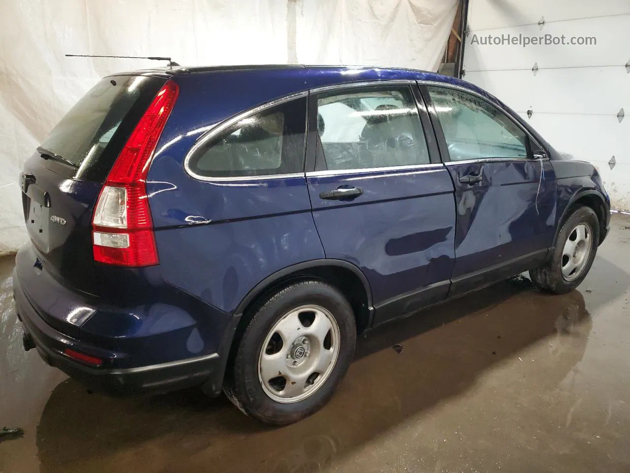 2010 Honda Cr-v Lx Blue vin: 5J6RE4H35AL063717