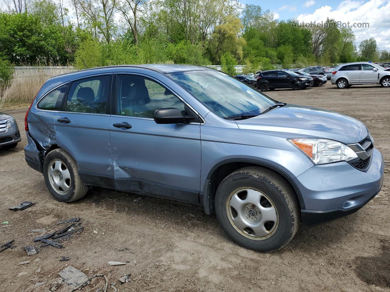 2010 Honda Cr-v Lx Синий vin: 5J6RE4H35AL070022