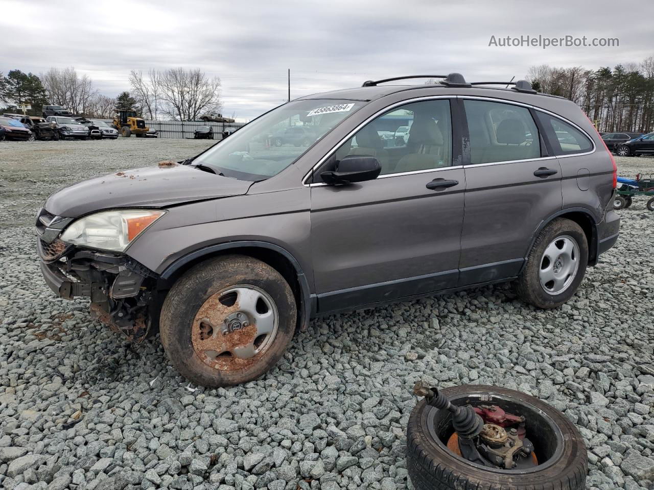 2010 Honda Cr-v Lx Коричневый vin: 5J6RE4H36AL054301