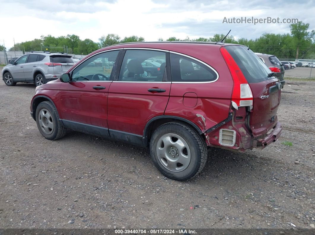 2010 Honda Cr-v Lx Red vin: 5J6RE4H36AL072278