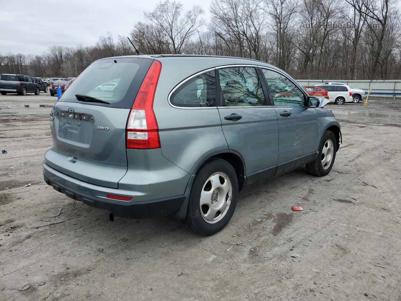 2010 Honda Cr-v Lx Green vin: 5J6RE4H37AL053433