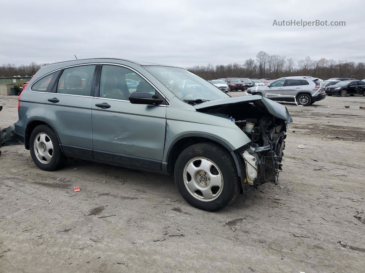 2010 Honda Cr-v Lx Green vin: 5J6RE4H37AL053433