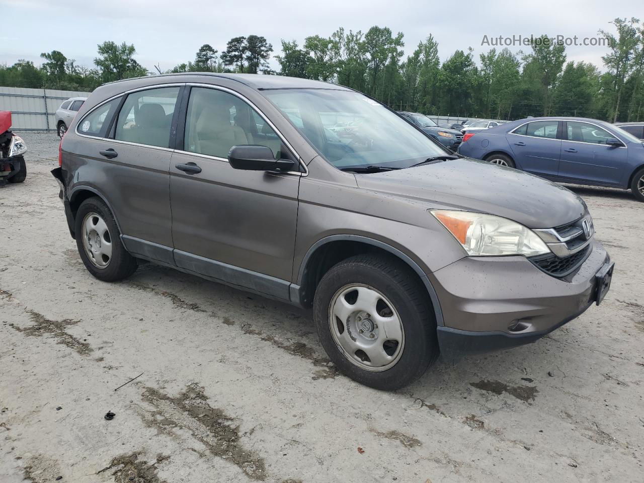 2010 Honda Cr-v Lx Silver vin: 5J6RE4H37AL054310