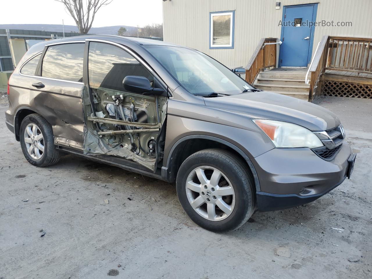 2010 Honda Cr-v Lx Gray vin: 5J6RE4H38AL022093