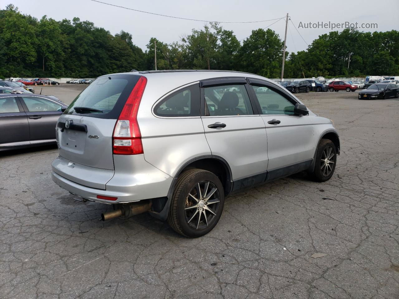 2010 Honda Cr-v Lx Silver vin: 5J6RE4H38AL056261