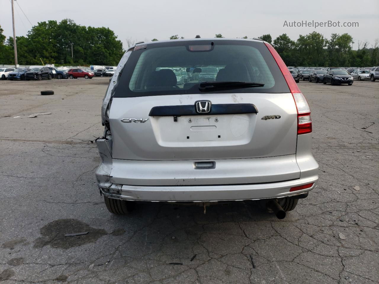 2010 Honda Cr-v Lx Silver vin: 5J6RE4H38AL056261