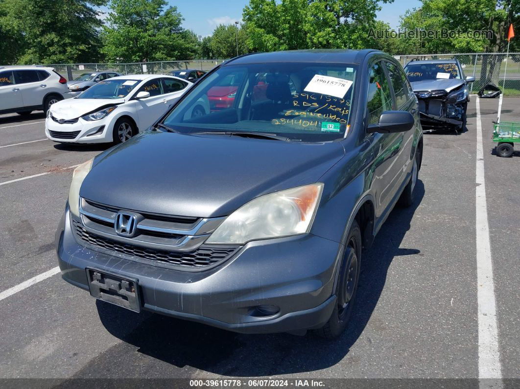 2010 Honda Cr-v Lx Gray vin: 5J6RE4H38AL093844