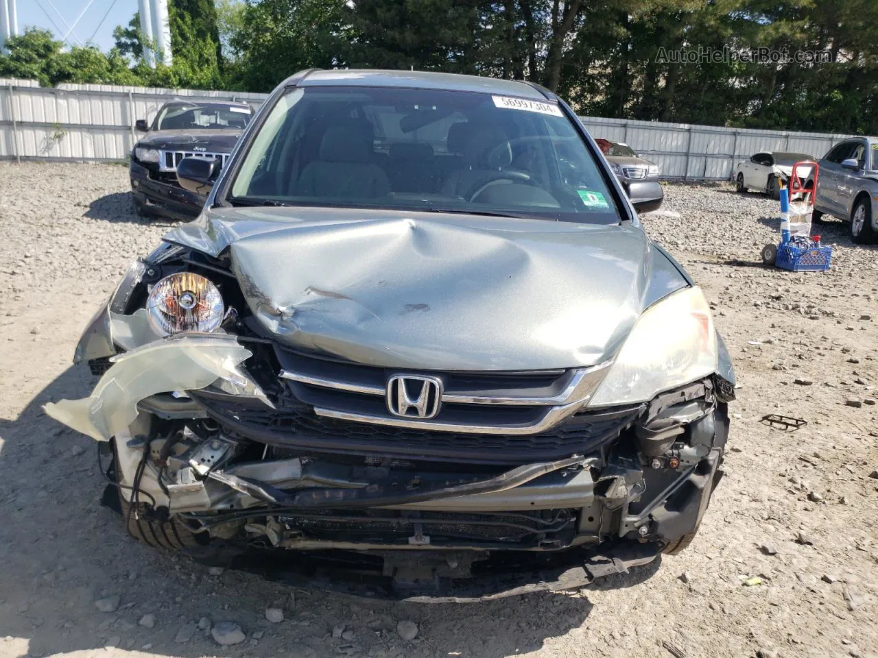 2010 Honda Cr-v Lx Blue vin: 5J6RE4H38AL801364