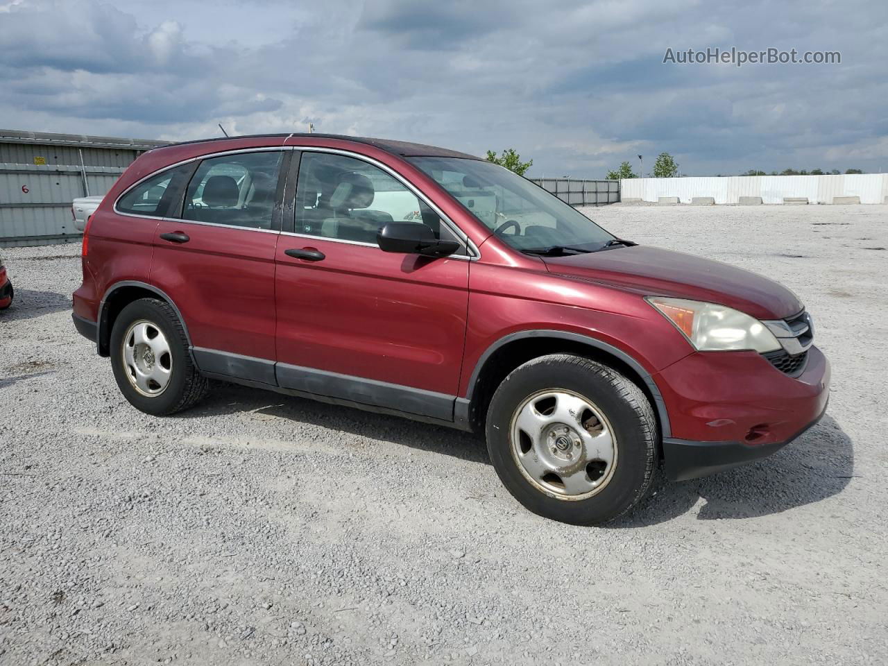 2010 Honda Cr-v Lx Red vin: 5J6RE4H39AL010325