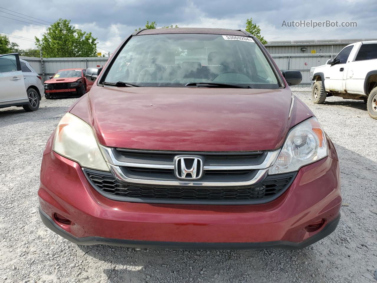 2010 Honda Cr-v Lx Red vin: 5J6RE4H39AL010325