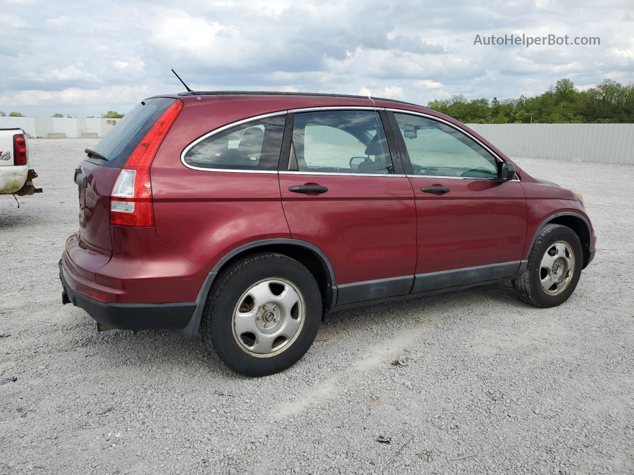 2010 Honda Cr-v Lx Red vin: 5J6RE4H39AL010325