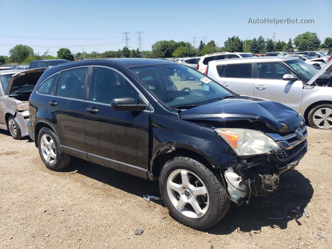 2010 Honda Cr-v Lx Black vin: 5J6RE4H39AL032731