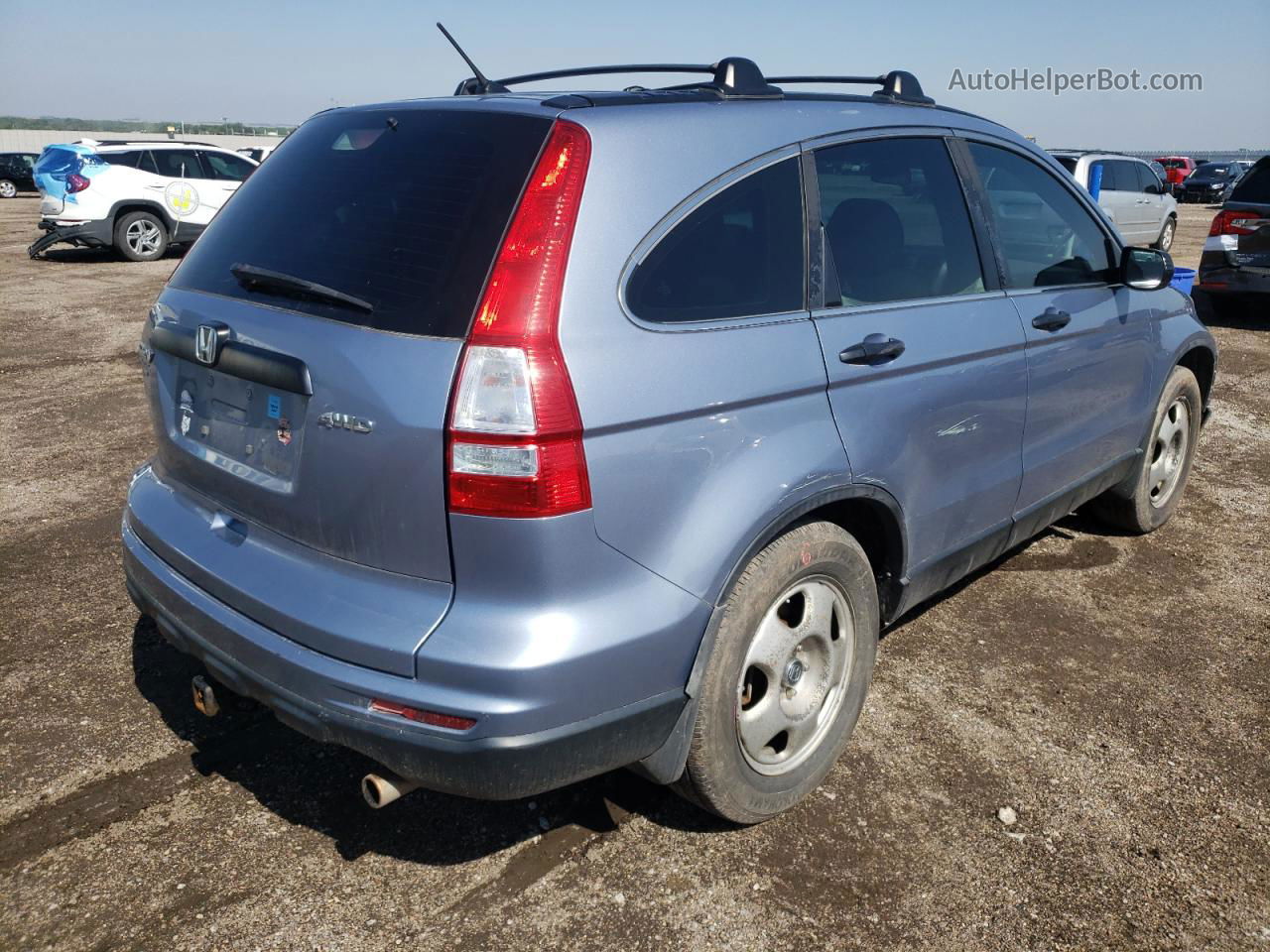 2010 Honda Cr-v Lx Blue vin: 5J6RE4H3XAL046718