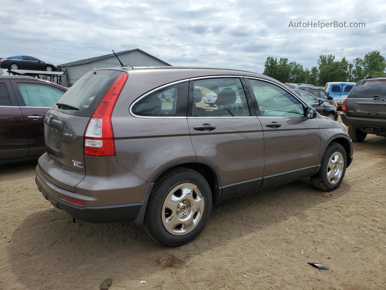 2010 Honda Cr-v Lx Charcoal vin: 5J6RE4H3XAL081677