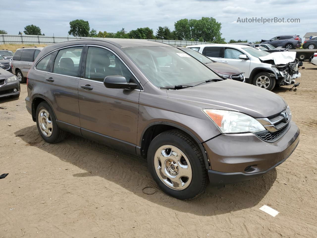 2010 Honda Cr-v Lx Charcoal vin: 5J6RE4H3XAL081677