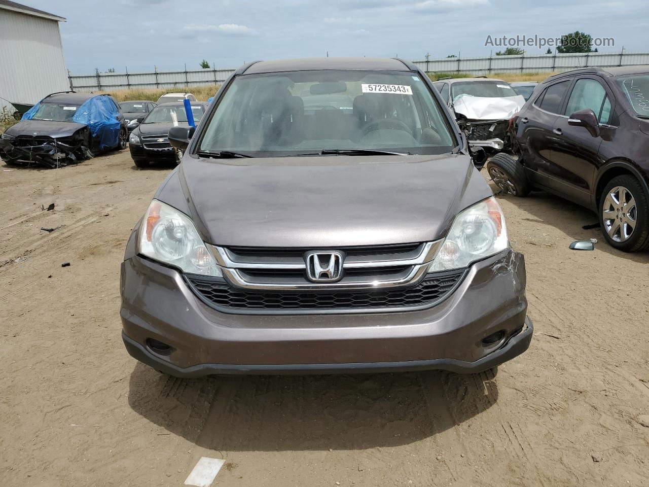 2010 Honda Cr-v Lx Charcoal vin: 5J6RE4H3XAL081677