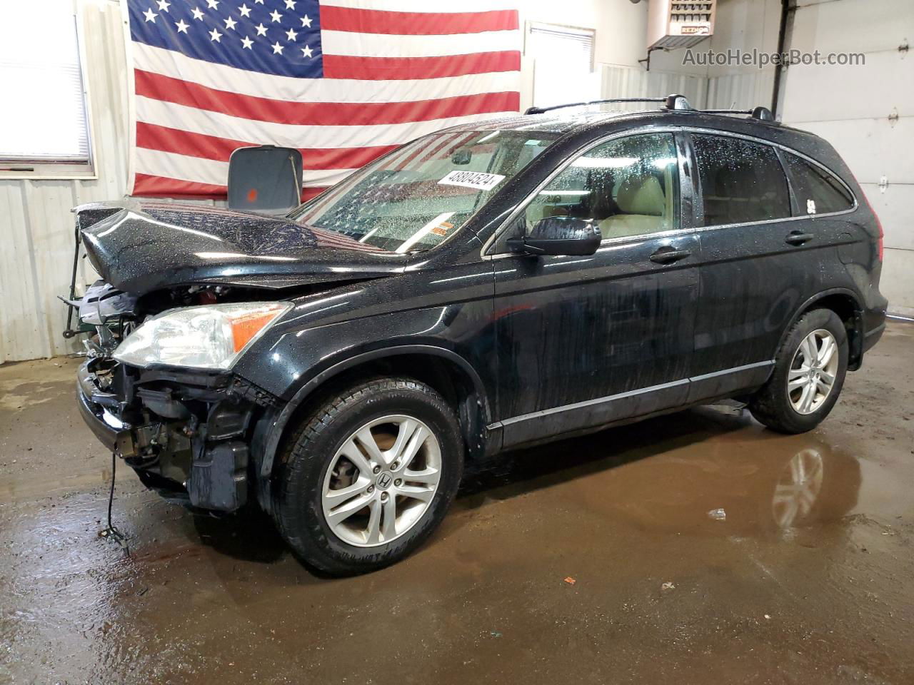 2010 Honda Cr-v Ex Black vin: 5J6RE4H50AL034465