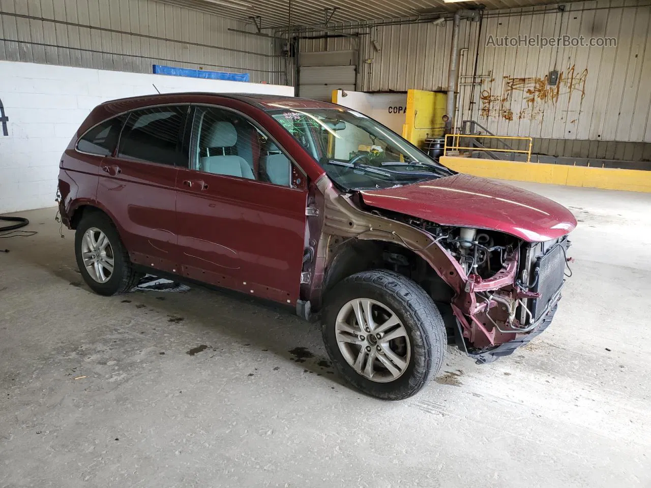 2010 Honda Cr-v Ex Burgundy vin: 5J6RE4H50AL053596