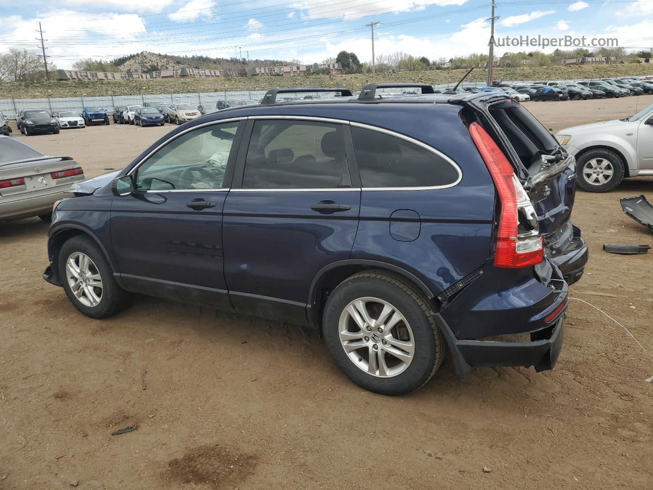 2010 Honda Cr-v Ex Blue vin: 5J6RE4H50AL096545