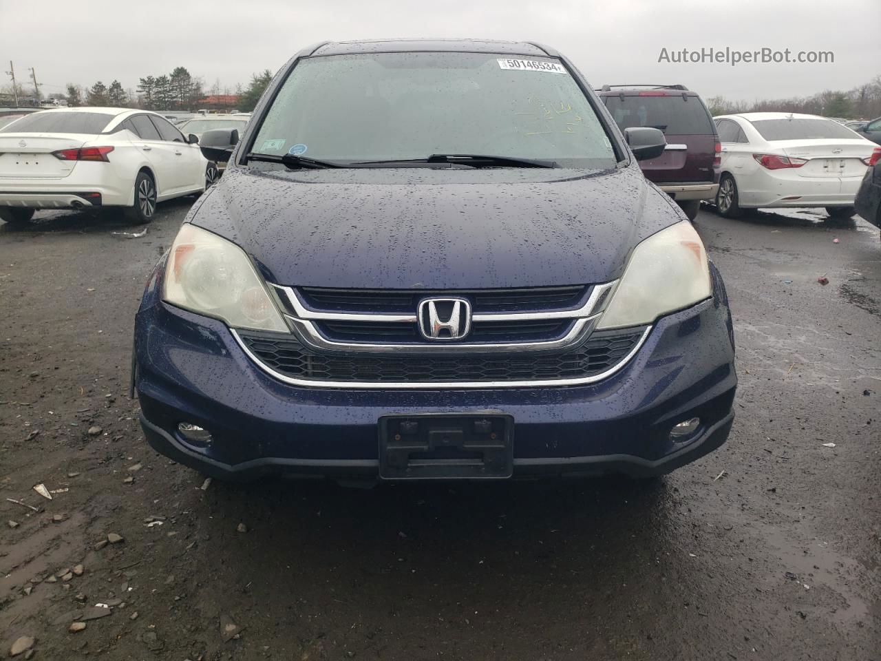 2010 Honda Cr-v Ex Blue vin: 5J6RE4H50AL096724